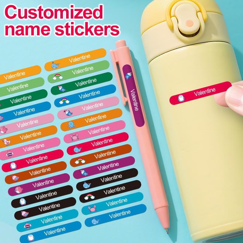 Office Hi Tech - Colorful Customized Name Stickers for School