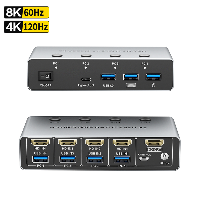 8K@60Hz HDMI KVM Switch 4 Comp - Hdmi Matrix Switch review and price