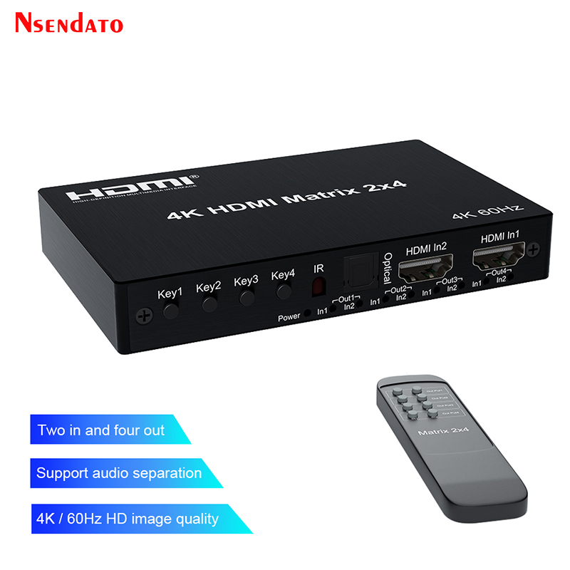 4K 60Hz HDMI Matrix 2x4 For Do - Hdmi Matrix Switch review and price