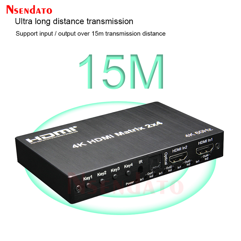 4K 60Hz HDMI Matrix 2x4 For Do - Hdmi Matrix Switch review and price