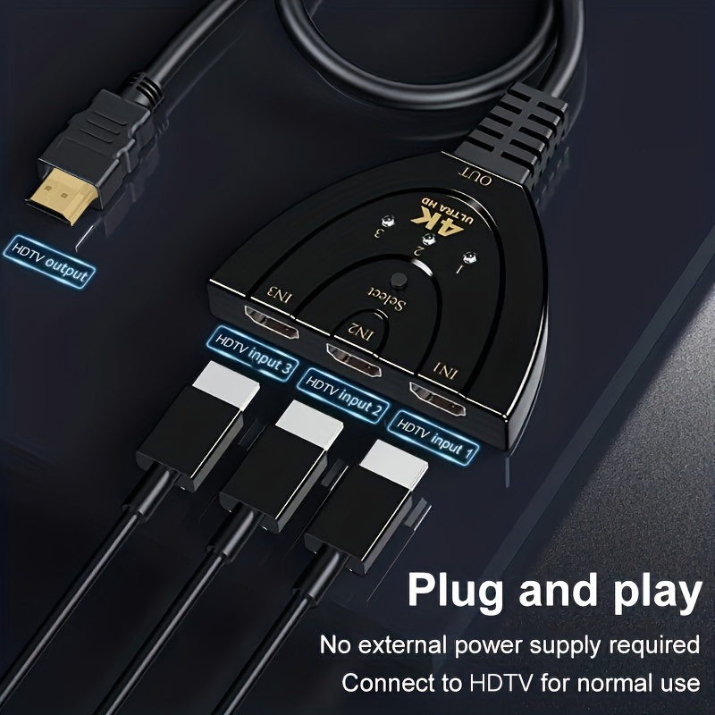 4K*2K 3 Port HDTV-compatible S - Hdmi Matrix Switch review and price