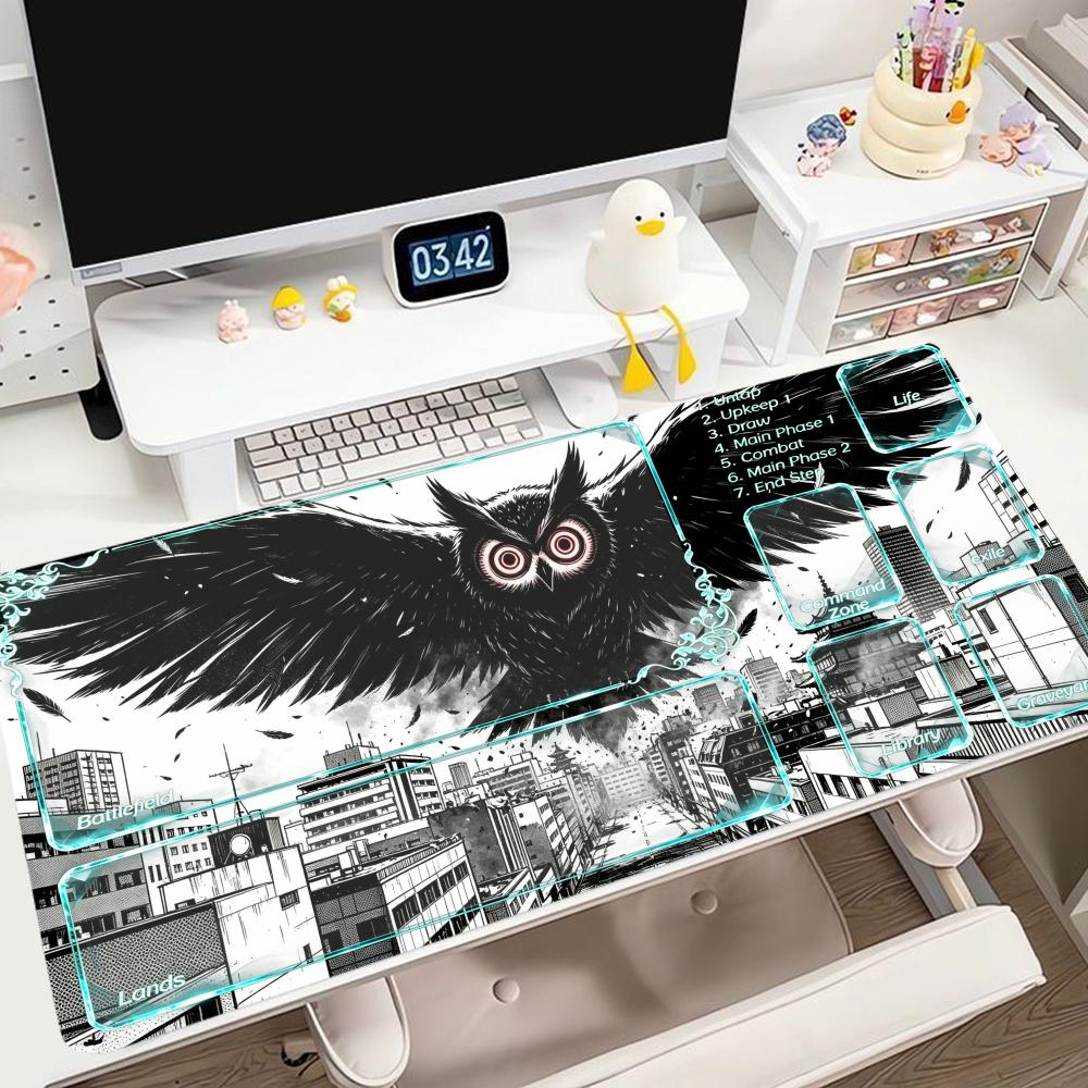 City dark beast playmat cyan t - Office Tech Desk review and price