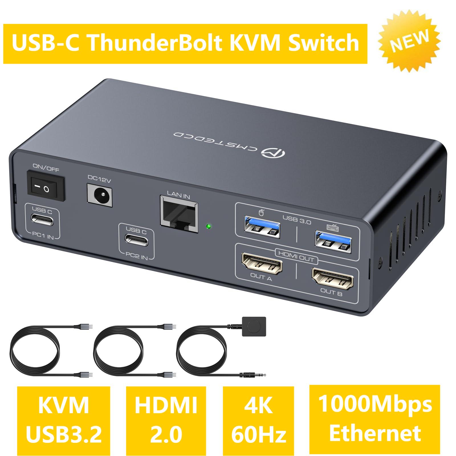 USB C KVM Switch 2 Monitors 2  - Docking Station Usb C review and price