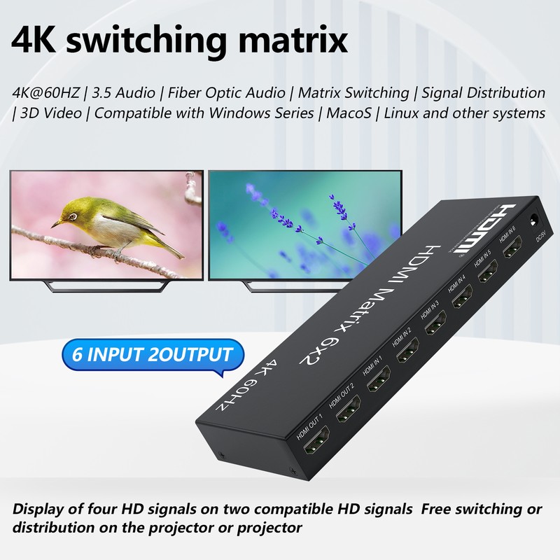 4K 60HZ 6x2 Video Wall Control - Hdmi Matrix Switch review and price