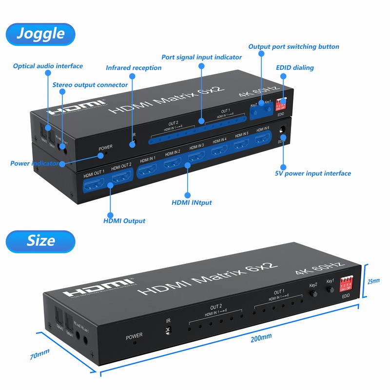 4K 60HZ 6x2 Video Wall Control - Hdmi Matrix Switch review and price