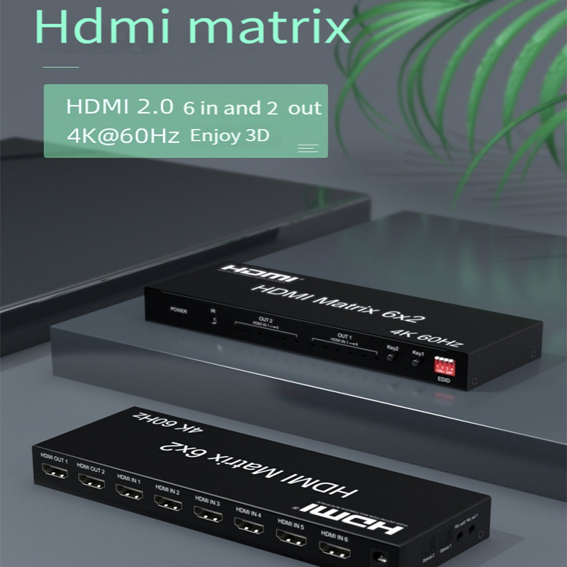 Matrix Switch HDMI 6x2 4K 60Hz - Hdmi Matrix Switch review and price