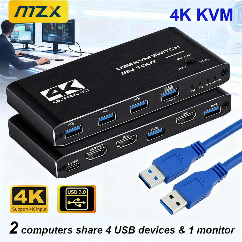 KVM Switch 4K 60Hz Switcher US - Hdmi Matrix Switch review and price