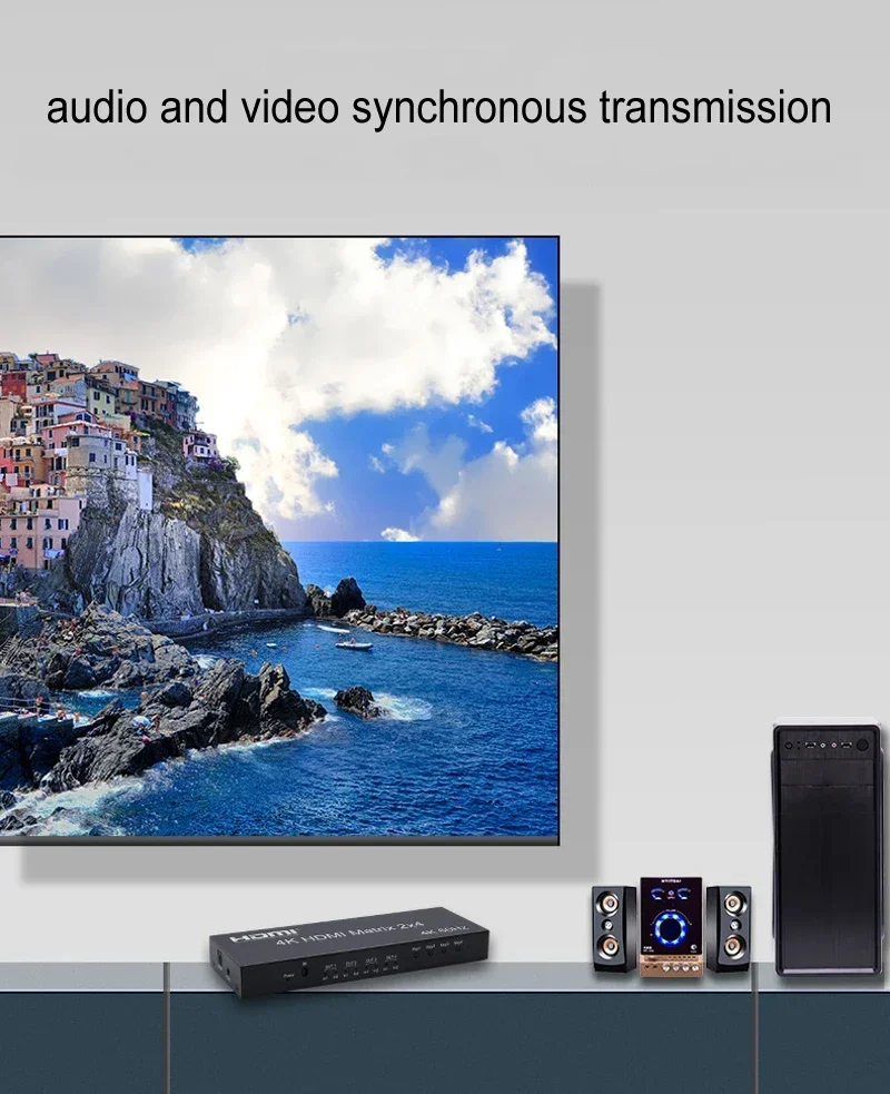 4K 60Hz 2x4 HDMI Matrix 2 in 4 - Hdmi Matrix Switch review and price