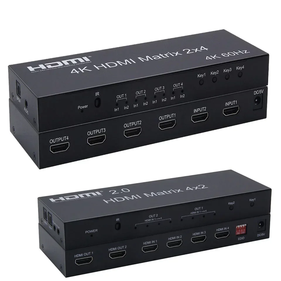 4K 60Hz 2x4 HDMI Matrix 2 in 4 - Hdmi Matrix Switch review and price