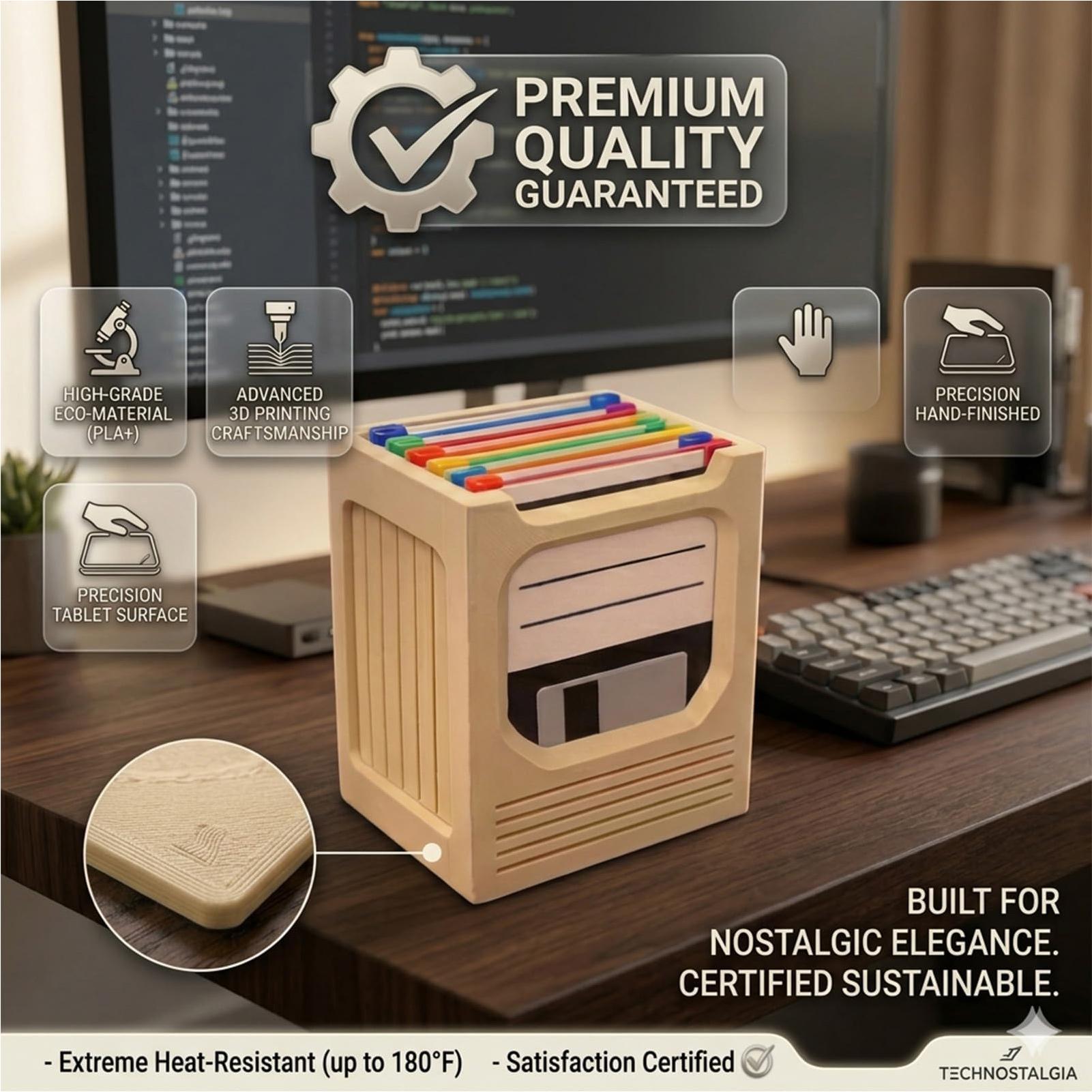 Retro Tech Coaster Holder Set  - Office Tech Desk review and price