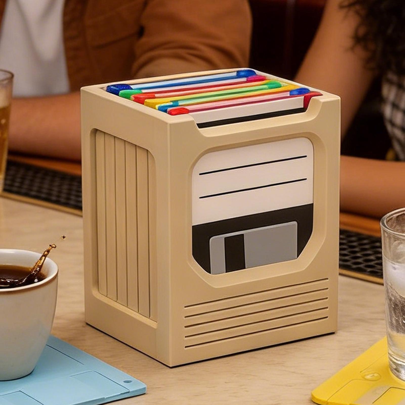 Retro Tech Coaster Holder Set  - Office Tech Desk review and price
