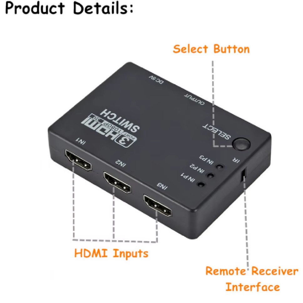 3x1 HDMI Switcher KVM Switches - Hdmi Matrix Switch review and price